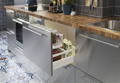 ikea stainless steel kitchen cabinets reviews|ikea stainless steel kitchen doors.